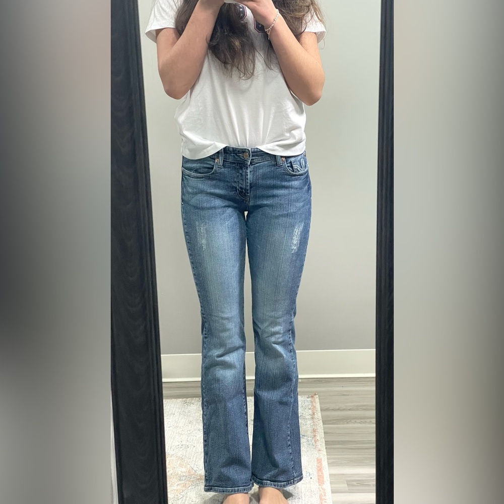 Vintage Blue Low Rise Women's Jeans